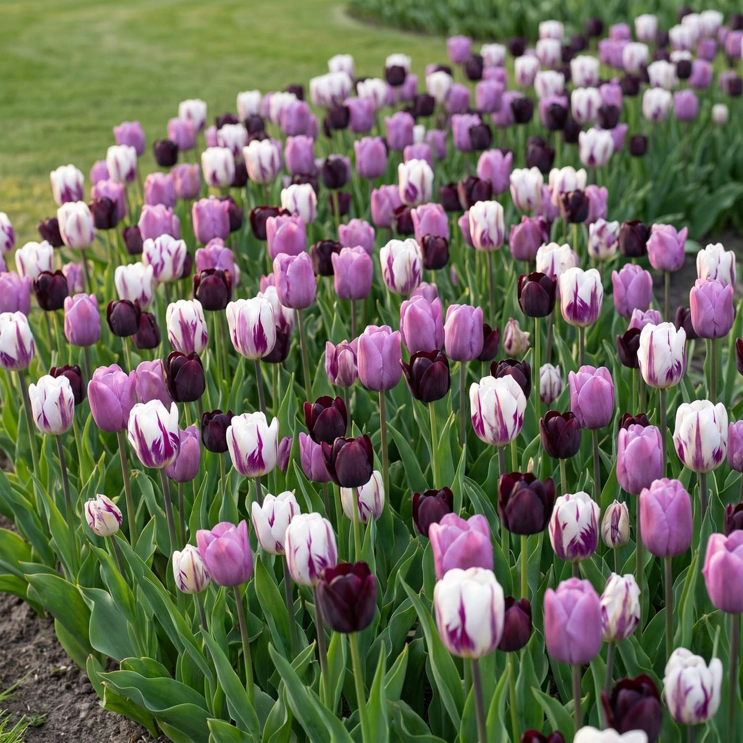 Færdigbed 'Ink & Lilac' (1 m²)